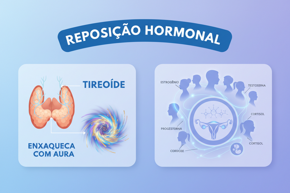 Quem tem problemas na tireoide ou enxaqueca com aura pode fazer reposição hormonal?