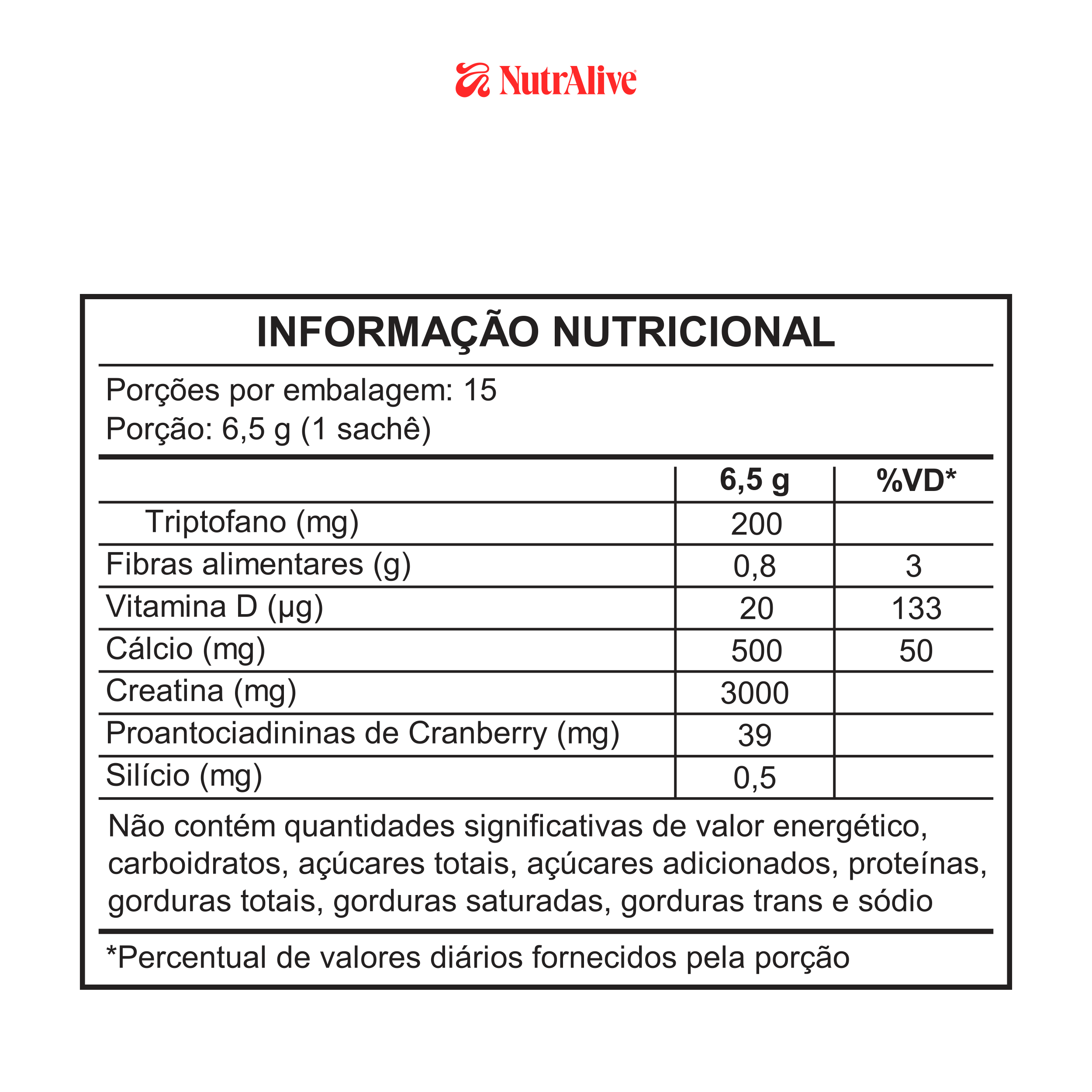 Suplemento Alimentar NutrAlive 97,5g (15 doses)